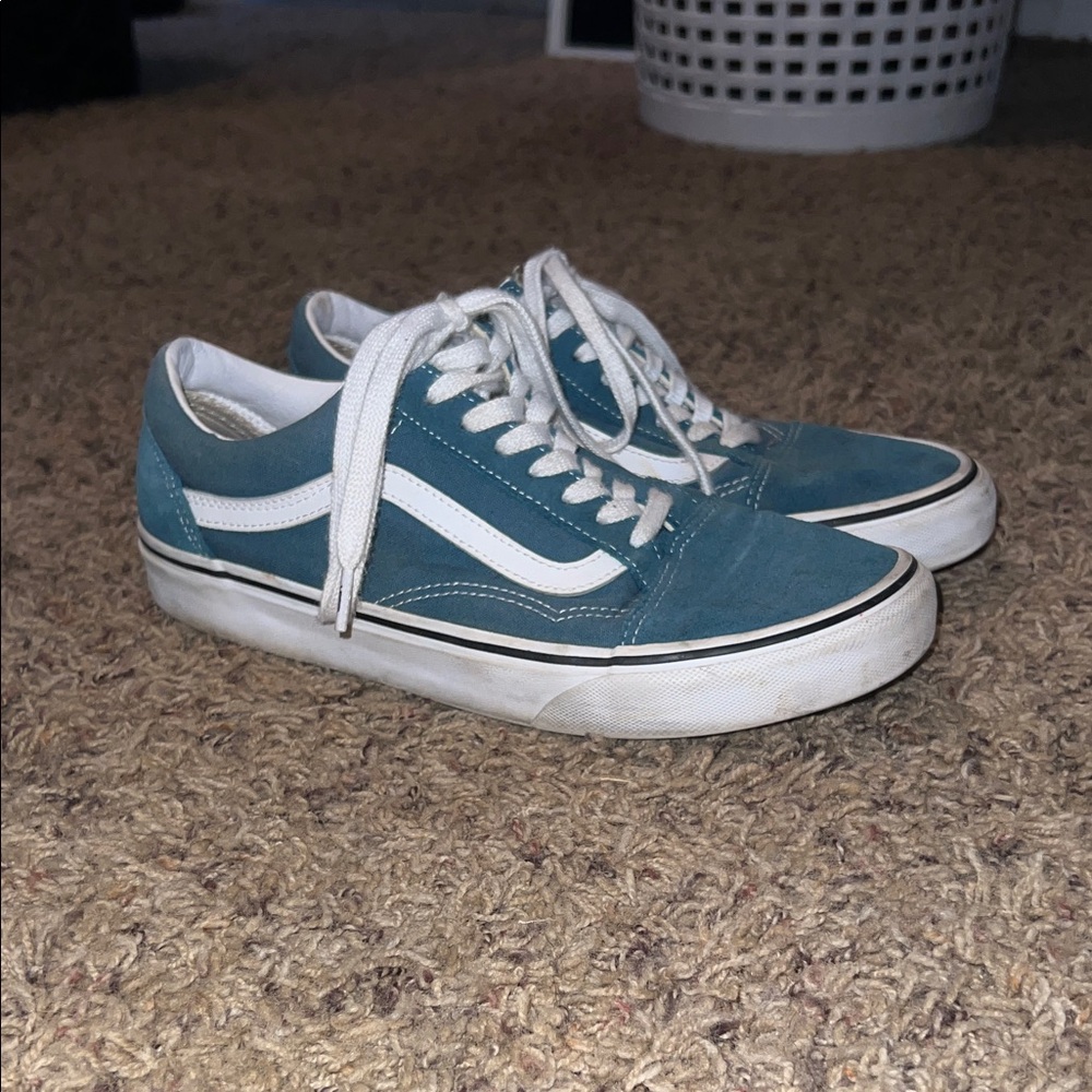 Vans Teal Coral Blue Old Skool Vans